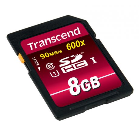 Transcend Ultimate - Flash memory card - 8 GB - UHS Class 1 / Class10 - 133x - SDHC UHS-I - 3