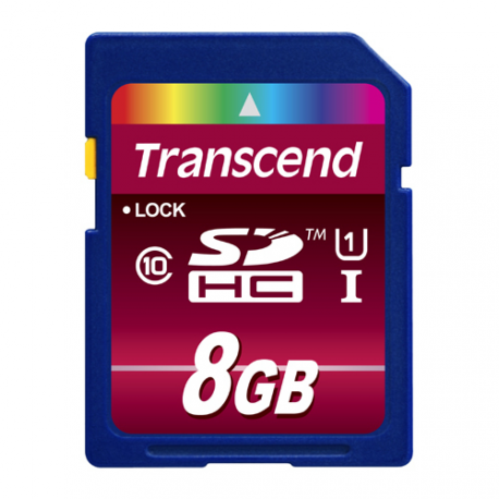 Transcend Ultimate - Flash memory card - 8 GB - UHS Class 1 / Class10 - 133x - SDHC UHS-I - 5
