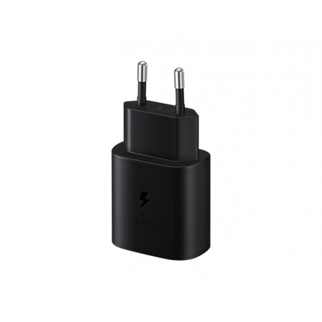 Samsung EP-TA800 - Power adapter - 25 Watt - 3 A - SFC (USB-C) - black - for Galaxy A20, A50, A70, A8s, M30, M40, Note10, S20, S20 5G, S20+ 5G, Z Flip, Z Flip 5G - 11