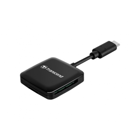 Transcend RDC3 - Card reader (SD, microSD, SDHC UHS-I, SDXC UHS-I, microSDHC UHS-I, microSDXC UHS-I) - USB-C 3.2 Gen 1 - 0
