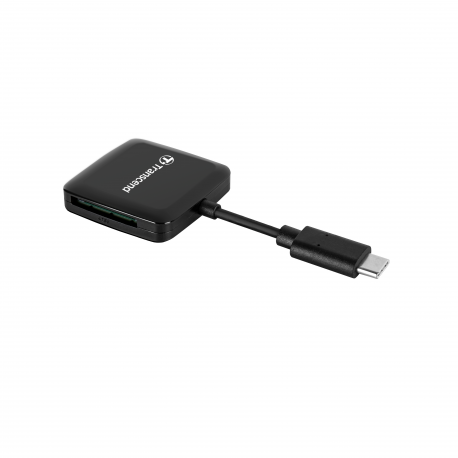Transcend RDC3 - Card reader (SD, microSD, SDHC UHS-I, SDXC UHS-I, microSDHC UHS-I, microSDXC UHS-I) - USB-C 3.2 Gen 1 - 4