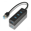 AXAGON HUE-S2B - Hub - 4 x SuperSpeed USB 3.0 - desktop