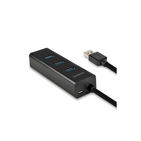 AXAGON HUE-S2B - Hub - 4 x SuperSpeed USB 3.0 - desktop - 1