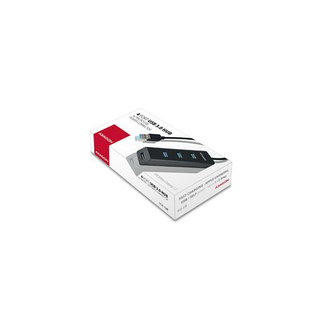 AXAGON HUE-S2B - Hub - 4 x SuperSpeed USB 3.0 - desktop - 10