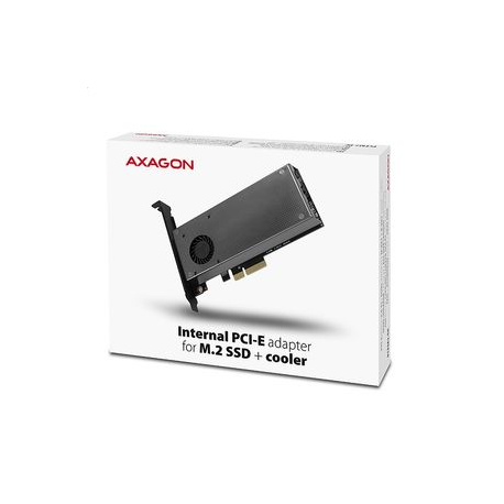 AXAGON PCEM2-D - Storage controller - M.2 - 2 Channel - M.2 NVMe Card  /  SATA 6Gb / s - low profile - PCIe 3.0 x4 - 6