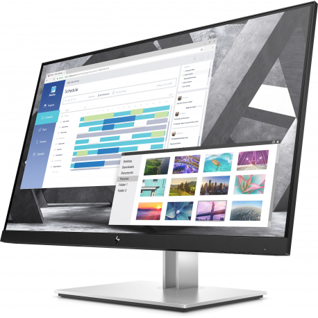 HP E27q G4 - LED monitor - 27" - 2560 x 1440 QHD @ 60 Hz - IPS - 250 cd / m² - 1000:1 - 5 ms - HDMI, VGA, DisplayPort - black - 5