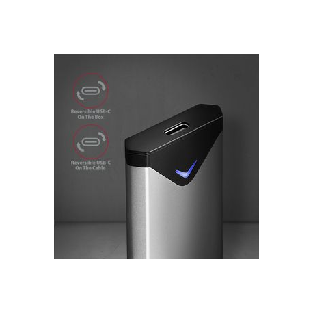 AXAGON EEM2-UG2 - Storage enclosure - M.2 - M.2 NVMe Card  /  PCIe (NVMe) - USB 3.2 (Gen 2) - 6