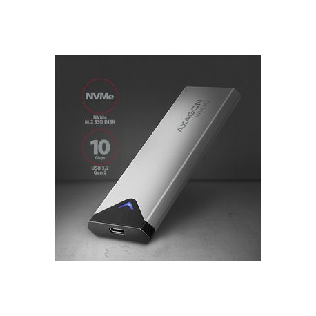 AXAGON EEM2-UG2 - Storage enclosure - M.2 - M.2 NVMe Card  /  PCIe (NVMe) - USB 3.2 (Gen 2) - 7