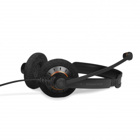 EPOS I SENNHEISER IMPACT SC 60 USB ML - Headset - on-ear - wired - USB - black with orange colour highlights - 2