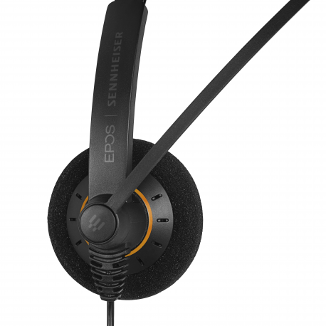 EPOS I SENNHEISER IMPACT SC 60 USB ML - Headset - on-ear - wired - USB - black with orange colour highlights - 6