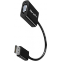 AXAGON - DisplayPort / VGA adapter - DisplayPort (M) to HD-15 (VGA) (F) - DisplayPort 1.1a - 16 cm - 1920 x 1200 (WUXGA) support, active converter