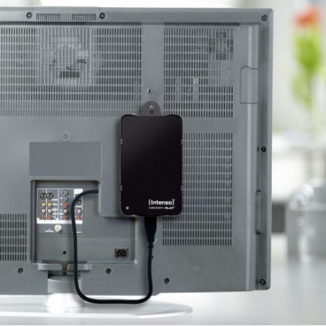 Intenso MEMORY PLAY - Hard drive - 1 TB - external (portable) - 2.5" - USB 3.0 - 5400 rpm - buffer: 8 MB - black - 5