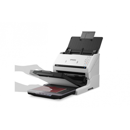 Epson WorkForce DS-530II - Document scanner - Duplex - 215.9 x 6096 mm - 600 dpi x 600 dpi - up to 35 ppm (mono) / up to 35 ppm (colour) - ADF (50 sheets) - up to 4000 scans per day - USB 3.0 - 6