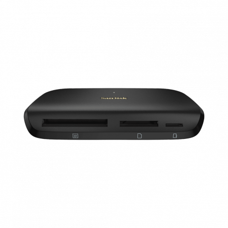 SanDisk ImageMate PRO - Card reader (SD, CF, microSD, SDHC, microSDHC, SDXC, microSDXC, SDHC UHS-I, SDXC UHS-I, SDHC UHS-II, SDHC UHS-II) - USB 3.0 / USB-C - 3