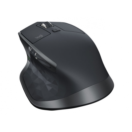 Logitech MX Master 2S - Mouse - laser - 7 buttons - wireless - Bluetooth, 2.4 GHz - Logitech Unifying receiver - graphite - 5