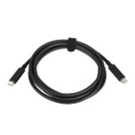 Lenovo - USB cable - USB-C (M) to USB-C (M) - 20 V - 3 A - 2 m - for ThinkBook 14s Yoga G2 IAP; ThinkCentre M80t Gen 3; ThinkCentre neo 50; ThinkPad T14s Gen 3 - 1
