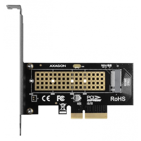 AXAGON PCEM2-N - Storage controller - M.2 - M.2 NVMe Card low profile - 8 GBps - PCIe 3.0 x4 - 1
