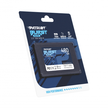 Patriot Burst Elite - SSD - 480 GB - internal - 2.5" - SATA 6Gb / s - 8