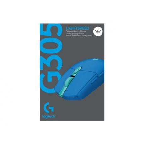 Logitech G G305 - Mouse - optical - 6 buttons - wireless - LIGHTSPEED - USB wireless receiver - blue - 10