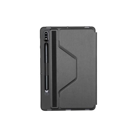 Targus Click-In - Flip cover for tablet - thermoplastic polyurethane (TPU) - black - 11" - for Samsung Galaxy Tab S7 - 1