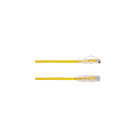 Black Box Slim-Net - Patch cable - RJ-45 (M) to RJ-45 (M) - 1.22 m - UTP - CAT 6 - booted, molded, stranded - yellow - 2