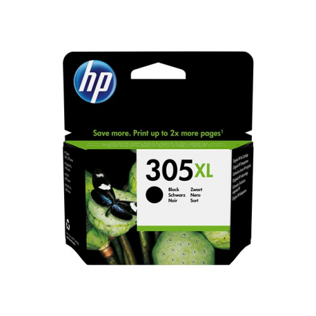 HP 305XL - 4 ml - High Yield - pigmented black - original - ink cartridge - for Deskjet 1255, 23XX, 27XX, 41XX; DeskJet Plus 41XX; Envy 60XX, 64XX; ENVY Pro 64XX - 1