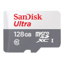 SanDisk Ultra - Flash memory card (microSDXC to SD adapter included) - 128 GB - Class 10 - microSDXC UHS-I