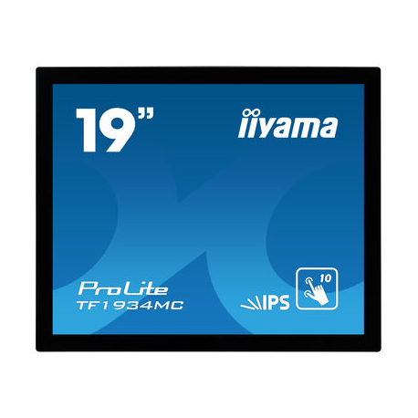 iiyama ProLite TF1934MC-B7X - LED monitor - 19" - open frame - touchscreen - 1280 x 1024 - IPS - 350 cd / m² - 1000:1 - 14 ms - HDMI, VGA, DisplayPort - black - 2