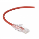 Black Box Slim-Net - Patch cable - RJ-45 (M) to RJ-45 (M) - 61 cm - UTP - CAT 6 - booted, molded, stranded - red