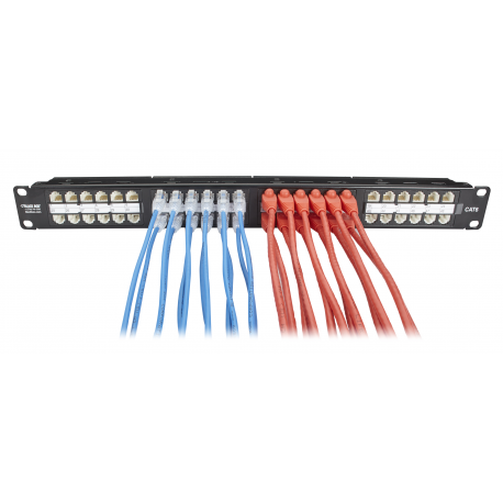 Black Box Slim-Net - Patch cable - RJ-45 (M) to RJ-45 (M) - 61 cm - UTP - CAT 6 - booted, molded, stranded - red - 3