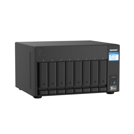 QNAP TS-832PX-4G - NAS server - 8 bays - SATA 6Gb / s - RAID 0, 1, 5, 6, 10, 50, JBOD, 60 - RAM 4 GB - Gigabit Ethernet / 2.5 Gigabit Ethernet / 10 Gigabit Ethernet - iSCSI - 3