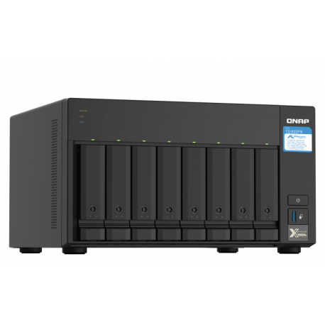 QNAP TS-832PX-4G - NAS server - 8 bays - SATA 6Gb / s - RAID 0, 1, 5, 6, 10, 50, JBOD, 60 - RAM 4 GB - Gigabit Ethernet / 2.5 Gigabit Ethernet / 10 Gigabit Ethernet - iSCSI - 10