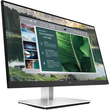 HP E24u G4 - E-Series - LED monitor - 24" (23.8" viewable) - 1920 x 1080 Full HD (1080p) @ 60 Hz - IPS - 250 cd/m² - 1000:1 - 5 ms - HDMI, DisplayPort, USB-C - sparkling black - 2