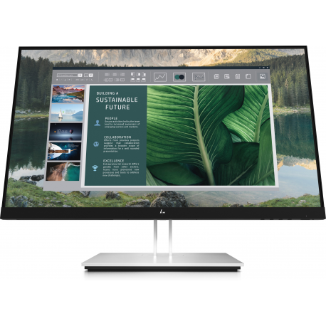 HP E24u G4 - E-Series - LED monitor - 24" (23.8" viewable) - 1920 x 1080 Full HD (1080p) @ 60 Hz - IPS - 250 cd/m² - 1000:1 - 5 ms - HDMI, DisplayPort, USB-C - sparkling black - 7