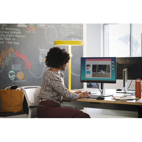 HP E24 G4 - E-Series - LED monitor - 24" (23.8" viewable) - 1920 x 1080 Full HD (1080p) @ 60 Hz - IPS - 250 cd / m² - 1000:1 - 5 ms - HDMI, VGA, DisplayPort - black - promo - 3