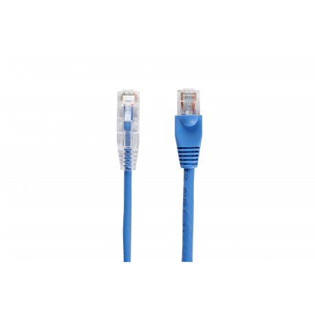 Black Box Slim-Net - Patch cable - RJ-45 (M) to RJ-45 (M) - 61 cm - UTP - CAT 6 - booted, molded, stranded - blue - 2