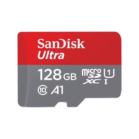 SanDisk Ultra - Flash memory card (microSDXC to SD adapter included) - 128 GB - Class 10 - microSDXC UHS-I - 1