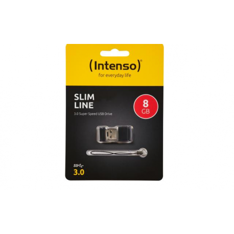 Intenso Slim Line - USB flash drive - 128 GB - USB 3.0 - black - 1
