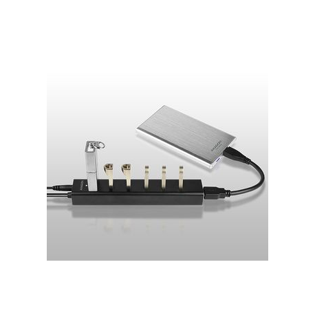 AXAGON HUE-SA7BP - Hub - 7 x SuperSpeed USB 3.0 - desktop - 4