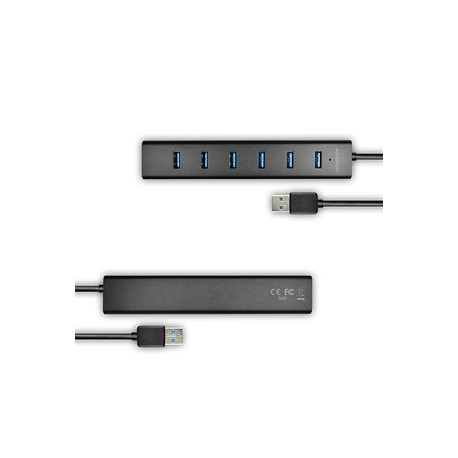 AXAGON HUE-SA7BP - Hub - 7 x SuperSpeed USB 3.0 - desktop - 9