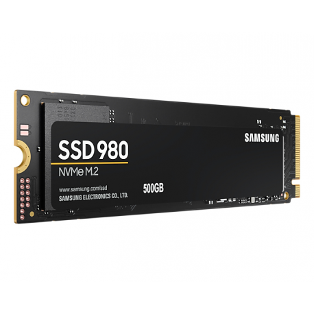 Samsung 980 MZ-V8V500BW - Solid state drive - encrypted - 500 GB - internal - M.2 2280 - PCI Express 3.0 x4 (NVMe) - 256-bit AES - TCG Opal Encryption - 1