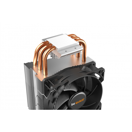 be quiet! Pure Rock Slim 2 - Processor cooler - (for: LGA1155, AM3+, LGA1150, LGA1151, AM4, LGA1200) - aluminium with aluminium/copper base - 92 mm - silver - 4