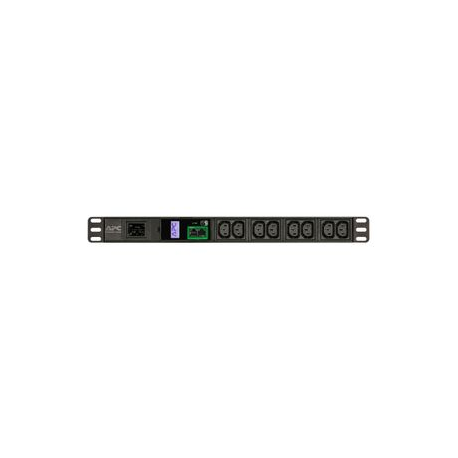 APC Easy Metered Rack PDU EPDU1016M - Power distribution unit (rack-mountable) - AC 200 / 208 / 230 V - 3680 VA - Ethernet - input: IEC 60320 C20 - output connectors: 8 (IEC 60320 C13) - 1U - 2.5 m - black - for P / N: AR106V, SCL400RMJ1U, SCL500RMI1UC, SCL500RMI1UNC, SMTL1000RMI2UC, SMTL750RMI2UC - 1