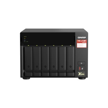 QNAP TS-673A - NAS server - 6 bays - SATA 6Gb/s - RAM 8 GB - Gigabit Ethernet / 2.5 Gigabit Ethernet - 0