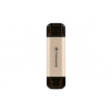 Transcend JetFlash 930C - USB flash drive - 128 GB - USB 3.2 Gen 1 / USB-C - gold
