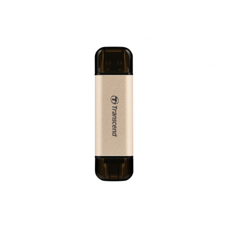 Transcend JetFlash 930C - USB flash drive - 128 GB - USB 3.2 Gen 1 / USB-C - gold - 1