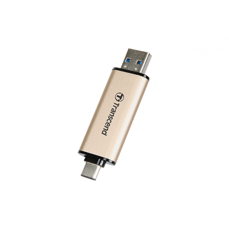 Transcend JetFlash 930C - USB flash drive - 128 GB - USB 3.2 Gen 1 / USB-C - gold - 2