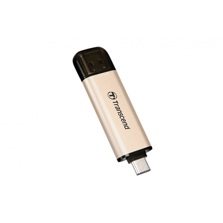 Transcend JetFlash 930C - USB flash drive - 256 GB - USB 3.2 Gen 1 / USB-C - gold - 3