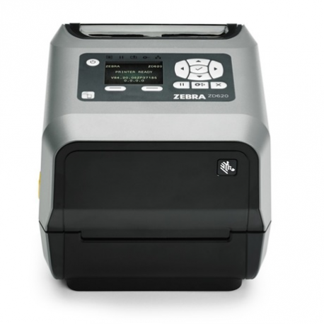 Zebra ZD621d - Label printer - direct thermal - Roll (10.8cm) - 203 dpi - up to 203 mm / sec - USB 2.0, LAN, serial, USB host, NFC, Wi-Fi(ac), Bluetooth 4.1, Bluetooth LE - grey - 1