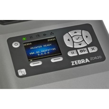 Zebra ZD621t - Label printer - thermal transfer - Roll (11.8 cm) - 300 dpi - up to 152 mm / sec - USB 2.0, LAN, serial, USB host, NFC, Wi-Fi(ac), Bluetooth LE - 3